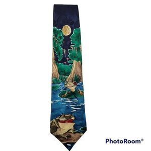 Budweiser Frogs Mens Neck Tie 1995 Silk Anheuser-Busch‎